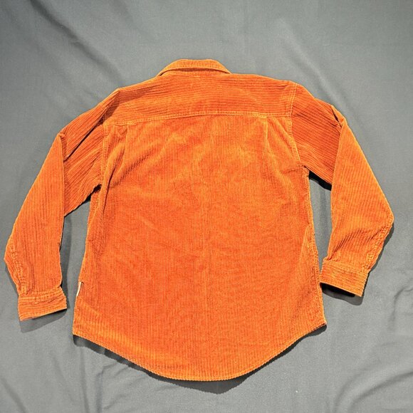 Dalia Casuals Women's Heavy Corduroy Shirt Medium Rust 100% Cotton Long Sleeve - Picture 3 of 8
